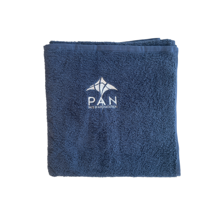 Drap de bain brodé